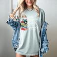 Easily Distracted By Books And Gnomes Women's Comfort Colors T-Shirt Denim Easily Distracted By Books And Gnomes Women's Comfort Colors T-Shirt Denim