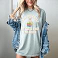 Easily Distracted By Cats & Books Tee Reader Book Worm Women's Comfort Colors T-Shirt Denim
