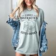 Easily Distracted By Cats And Books For Women Women's Comfort Colors T-Shirt Denim
