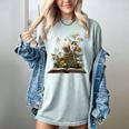 Easily Distracted By Cats And Books Women's Comfort Colors T-Shirt Denim Easily Distracted By Cats And Books Women's Comfort Colors T-Shirt Denim