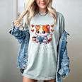 Easily Distracted By Coffee Cats And Books Women's Comfort Colors T-Shirt Denim Easily Distracted By Coffee Cats And Books Women's Comfort Colors T-Shirt Denim