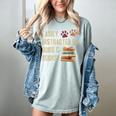 Easily Distracted By Dogs And Books Pets Books Lovers Women's Comfort Colors T-Shirt Denim