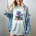 Easily Distracted By Dragons And Books Women's Comfort Colors T-Shirt Denim