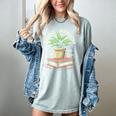 Easily Distracted By Plants And Books Women's Comfort Colors T-Shirt Denim