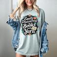 Easily Distracted By Yarn And Books Women's Comfort Colors T-Shirt Denim
