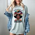 Education Is Freedom Teacher History Month Books Lover Women's Comfort Colors T-Shirt Denim
