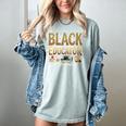 Educator By Popular Demand African American Book Lover Women's Comfort Colors T-Shirt Denim
