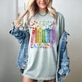 Equality Hurts No One Floral Books LGBTQ Gay Les Pride Month Women's Comfort Colors T-Shirt Denim