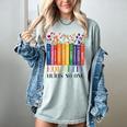 Equality Hurts No One LGBTQ Pride Books And Flowers Women's Comfort Colors T-Shirt Denim