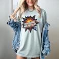 Explosions Are My Art Comic Book Boom Women's Comfort Colors T-Shirt Denim