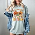 Fall In Love With Reading Autumn Pumpkin Teacher Book Lover Women's Comfort Colors T-Shirt Denim Fall In Love With Reading Autumn Pumpkin Teacher Book Lover Women's Comfort Colors T-Shirt Denim