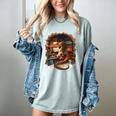 Fantasy Dragon Reading Book Lover Women's Comfort Colors T-Shirt Denim