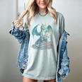Fantasy Dragon Reading Magical Book Lover Halloween Vibes Women's Comfort Colors T-Shirt Denim Fantasy Dragon Reading Magical Book Lover Halloween Vibes Women's Comfort Colors T-Shirt Denim