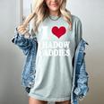 Fantasy Romantasy Book Lover I Love Heart Shadow Daddies Women's Comfort Colors T-Shirt Denim