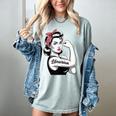 Female Librarian Rosie Riveter Book Guardian Woman Women's Comfort Colors T-Shirt Denim