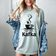 But First Kafka Coffee For Literature & Book Lovers Women's Comfort Colors T-Shirt Denim