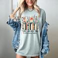 Floral Book There's No Such Thing As Too Many Book Lover Women's Comfort Colors T-Shirt Denim Floral Book There's No Such Thing As Too Many Book Lover Women's Comfort Colors T-Shirt Denim