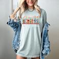 Flourish Dream Thrive Floral Books For Book Lovers Women's Comfort Colors T-Shirt Denim