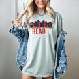 Freadom Shelf Read Reading Book Librarian Men Women Kids Women's Comfort Colors T-Shirt Denim