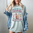 Fueled By Iced Coffee And Books Book Lover Retro Women's Comfort Colors T-Shirt Denim
