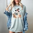 Ghost Reading Book Coquette Bow Halloween Girl Kid Teacher Women's Comfort Colors T-Shirt Denim Ghost Reading Book Coquette Bow Halloween Girl Kid Teacher Women's Comfort Colors T-Shirt Denim