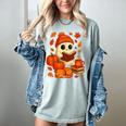 Ghost Reading Book Lovers Autumn Fall Halloween Women's Comfort Colors T-Shirt Denim