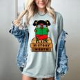 Girl Kid Reading Book Black History Month Bookworm Women's Comfort Colors T-Shirt Denim