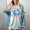Girl Reading Book Summer Beach Vacation For Book Lover Women's Comfort Colors T-Shirt Denim