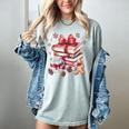 Girly Coquette Gingerbread Books And Hot Cocoa Cozy Season Women's Comfort Colors T-Shirt Denim Girly Coquette Gingerbread Books And Hot Cocoa Cozy Season Women's Comfort Colors T-Shirt Denim