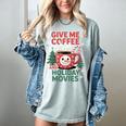 Give Me Coffee And Holiday Movies Introvert Christmas Women's Comfort Colors T-Shirt Denim Give Me Coffee And Holiday Movies Introvert Christmas Women's Comfort Colors T-Shirt Denim