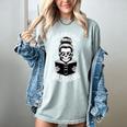 Good Girls Read Bad Books Skeleton Women's Comfort Colors T-Shirt Denim