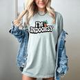 Goth Gardening Introvert Social Battery Outfit Women's Comfort Colors T-Shirt Denim