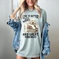 Great Pyrenees Dog Breed Life Is Better With Books And Great Women's Comfort Colors T-Shirt Denim Great Pyrenees Dog Breed Life Is Better With Books And Great Women's Comfort Colors T-Shirt Denim
