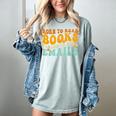 Groovy Born To Read Books Forced To Read Emails Reading Women's Comfort Colors T-Shirt Denim Groovy Born To Read Books Forced To Read Emails Reading Women's Comfort Colors T-Shirt Denim