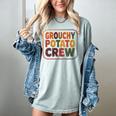 Grouchy Potato Crew Introvert Sarcasm Women's Comfort Colors T-Shirt Denim Grouchy Potato Crew Introvert Sarcasm Women's Comfort Colors T-Shirt Denim