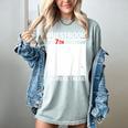 Guestbook 7th Birthday 7 Year Old Born 2018 Bday Women's Comfort Colors T-Shirt Denim