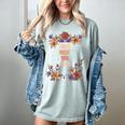 Haha Made You Read Shirt Book Reader Flower Floral Women's Comfort Colors T-Shirt Denim