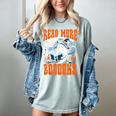 Halloween Book Lover Ghost Boo Pun Read More Boooks Women's Comfort Colors T-Shirt Denim