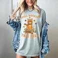 Halloween Fully Booked This Fall Book Ginger Cat Reading Women's Comfort Colors T-Shirt Denim Halloween Fully Booked This Fall Book Ginger Cat Reading Women's Comfort Colors T-Shirt Denim