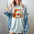 Halloween Ghost Reading Book Lovers Coffee Girl Women Women's Comfort Colors T-Shirt Denim Halloween Ghost Reading Book Lovers Coffee Girl Women Women's Comfort Colors T-Shirt Denim