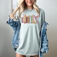 Harm Reduction Floral Book Overdose Awareness Nurse Women's Comfort Colors T-Shirt Denim