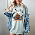 Haunted By My TBR Boo Halloween Book Lover Librarian Women's Comfort Colors T-Shirt Denim