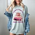 Where Hearts Groovy Meet Stories Coffee Books Valentines Day Women's Comfort Colors T-Shirt Denim Where Hearts Groovy Meet Stories Coffee Books Valentines Day Women's Comfort Colors T-Shirt Denim