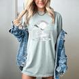 Hedgehog Reading Book Full Moon Lake Scenery Women's Comfort Colors T-Shirt Denim