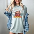 Hermit Crab Saying Emotionally Shelled Introvert Humor Women's Comfort Colors T-Shirt Denim