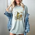 On My Way To Hoard Books And Cause Chaos Tom Foolery Frog Women's Comfort Colors T-Shirt Denim
