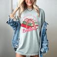 My Holidays Are All Booked Christmas Reading Books Bookish Women's Comfort Colors T-Shirt Denim