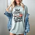 Hot Cocoa And a Page Turner Book Lovers Hot Chocolate Women's Comfort Colors T-Shirt Denim