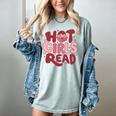Hot Girls Read Book Lover Feminist Reader Premium Tri-Blend Women's Comfort Colors T-Shirt Denim