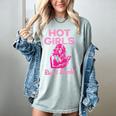 Hot Girls Read Books Cute Book Reader Women Women's Comfort Colors T-Shirt Denim